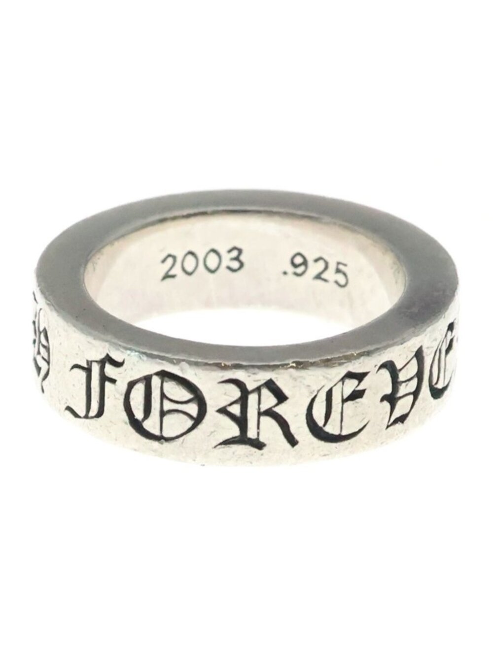 Chrome Hearts Spacer Forever Ring Silver